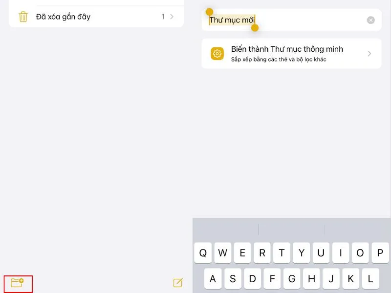 sắp xếp ghi chú bằng Folder và Tags trên Notes